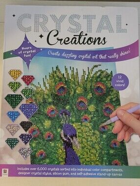 Crystal Creations Diamond Art Proud Peacock